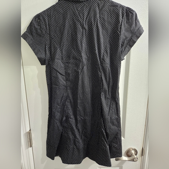 Dolled Up by FANG Button Up Tunic Top Career Retro Y2K Sz Large EUC - Picture 6 of 6